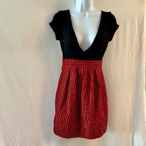 Twenty One Size Small Black Red Plaid Dress